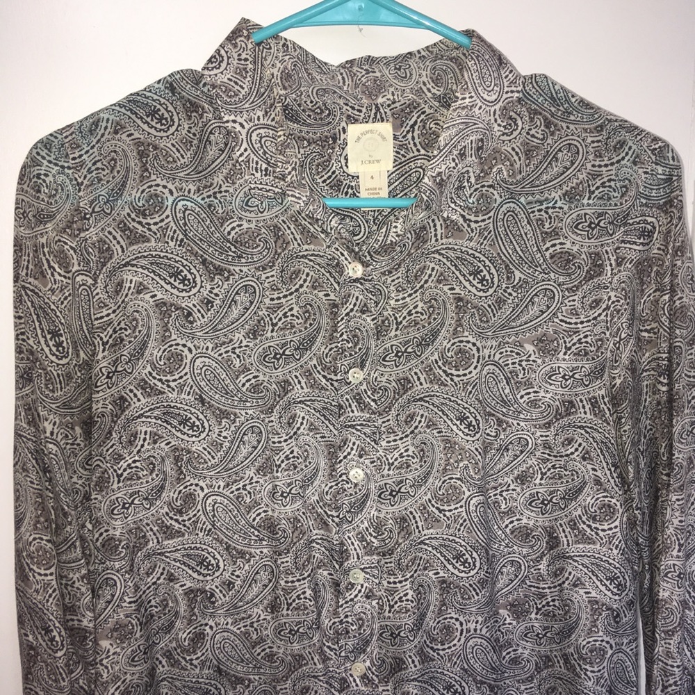 J. CREW | PAISLEY BUTTON DOWN - Picture 2 of 3